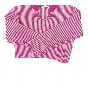 NEW DESIGN HISTORY girls long sleeve top in verry berry combo